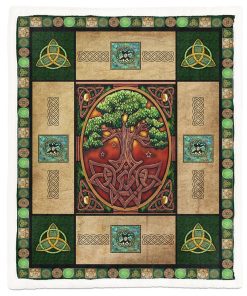Gearhuman 3D Tree Of Life Wicca Blanket
