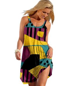 Gearhuman 3D S Of NBC Pattern Sleeveless Beach Dress