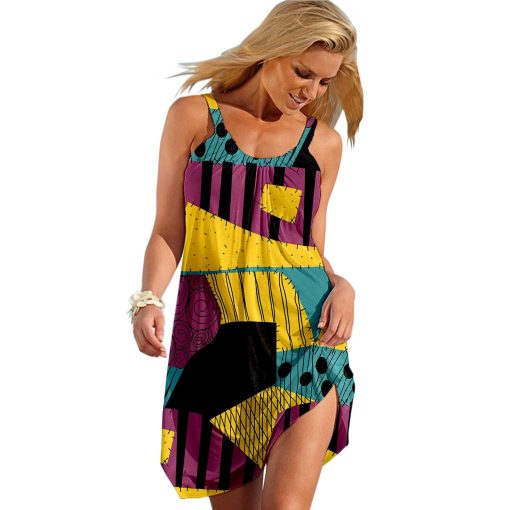 Gearhuman 3D S Of NBC Pattern Sleeveless Beach Dress