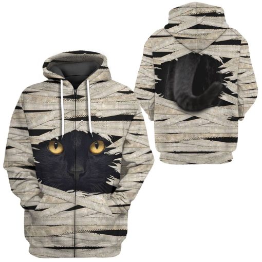 Gearhuman 3D Mummy Black Cat Tshirt Hoodie Apparel - Image 8