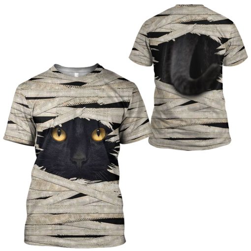 Gearhuman 3D Mummy Black Cat Tshirt Hoodie Apparel - Image 7