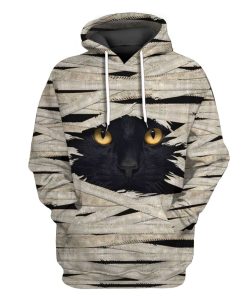 Gearhuman 3D Mummy Black Cat Tshirt Hoodie Apparel