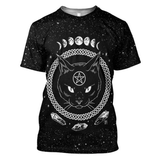 Gearhuman 3D Wicca Black Cat Tshirt Hoodie Apparel 3 Gearhuman 3D Wicca Black Cat Tshirt Hoodie Apparel - Image 3