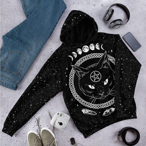 Gearhuman 3D Wicca Black Cat Tshirt Hoodie Apparel 12 Gearhuman 3D Wicca Black Cat Tshirt Hoodie Apparel - Image 12