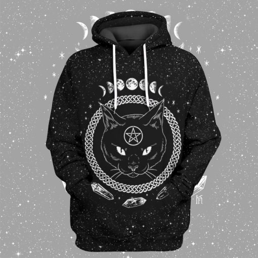Gearhuman 3D Wicca Black Cat Tshirt Hoodie Apparel 9 Gearhuman 3D Wicca Black Cat Tshirt Hoodie Apparel - Image 9