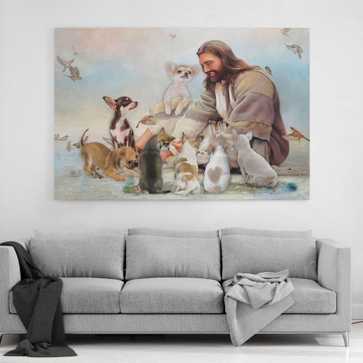 Gearhuman 3D God And His Chihuahua Canvas - Image 5