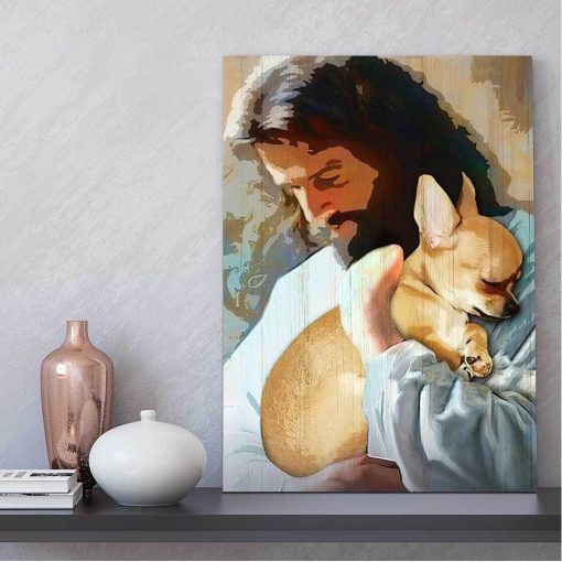Gearhuman 3D God And His Chihuahua Canvas - Image 5