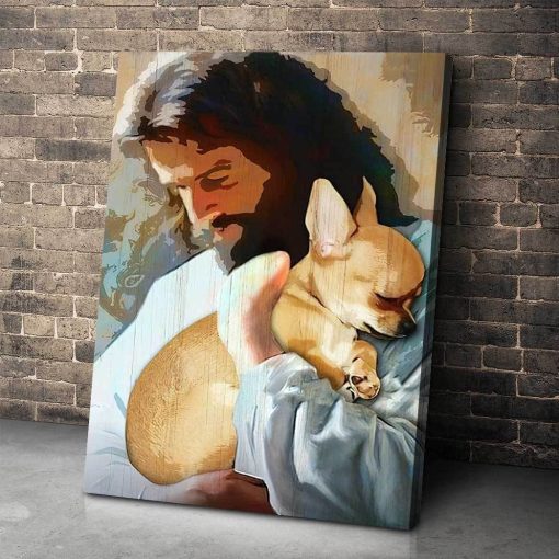 Gearhuman 3D God And His Chihuahua Canvas - Image 4