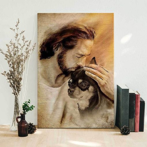 Gearhuman 3D God And His Chihuahua Canvas - Image 4