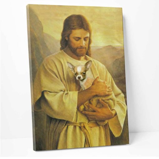 Gearhuman 3D God And His Chihuahua Canvas - Image 2