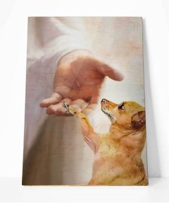 Gearhuman 3D Jesus And A Chihuahua Canvas