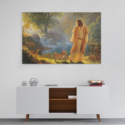 Gearhuman 3D God And His Chihuahua Canvas - Image 3