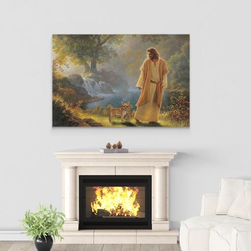 Gearhuman 3D God And His Chihuahua Canvas - Image 4