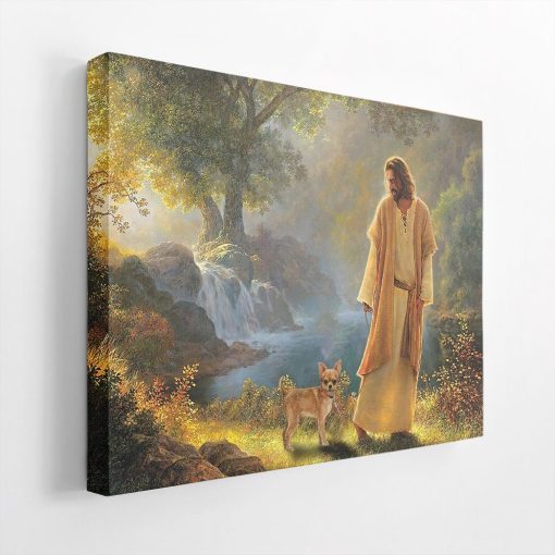 Gearhuman 3D God And His Chihuahua Canvas - Image 2