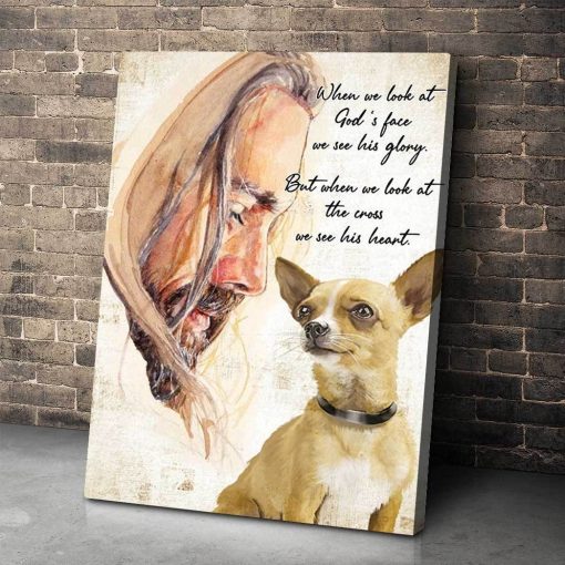 Gearhuman 3D When We Look At God's Face We See His Glory Chihuahua Canvas