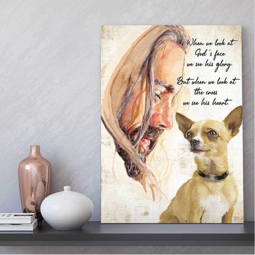 Gearhuman 3D When We Look At God's Face We See His Glory Chihuahua Canvas