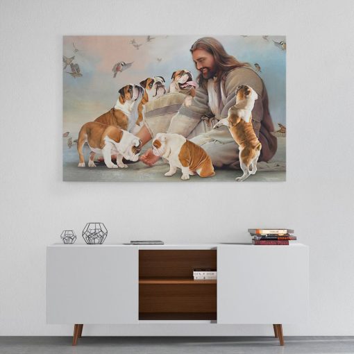 Gearhuman 3D God And His Bulldogs Canvas 4 Gearhuman 3D God And His Bulldogs Canvas - Image 4