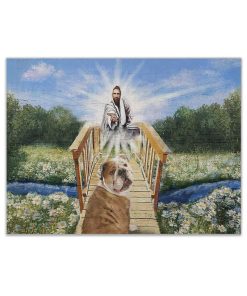 Gearhuman 3D God And His Bulldog Canvas