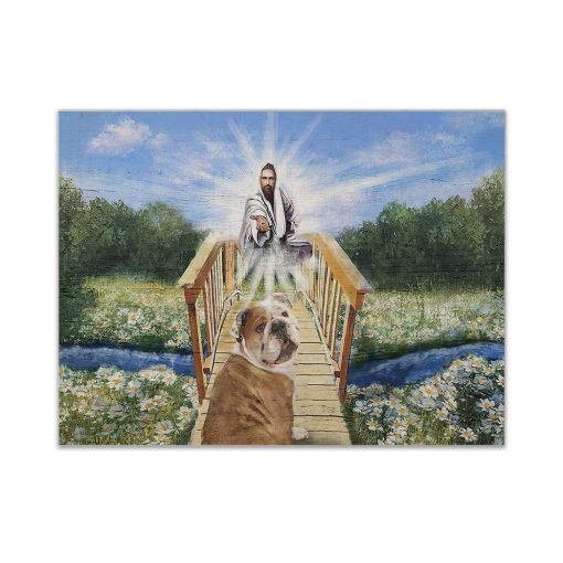 Gearhuman 3D God And His Bulldog Canvas 1 Gearhuman 3D God And His Bulldog Canvas