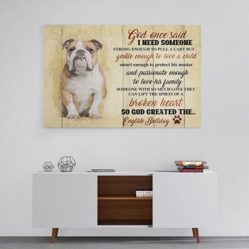 Gearhuman 3D How God Create A Bulldog Canvas - Image 5