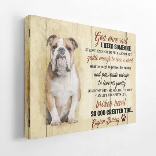 Gearhuman 3D How God Create A Bulldog Canvas - Image 2