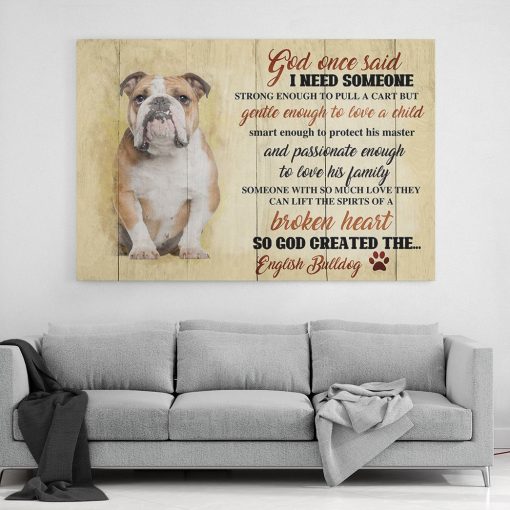 Gearhuman 3D How God Create A Bulldog Canvas - Image 4