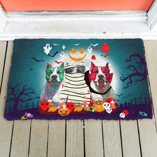 Gearhuman 3D Halloween Bulldogs Doormat - Image 2