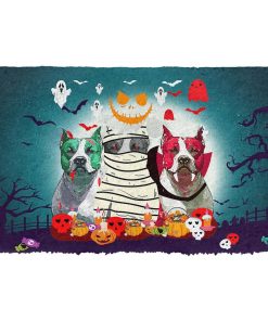 Gearhuman 3D Halloween Bulldogs Doormat
