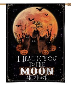 Gearhuman 3D I Hate You To The Moon And Back Flag