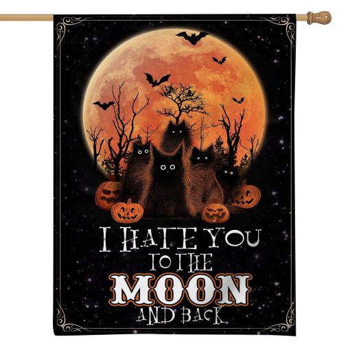 Gearhuman 3D I Hate You To The Moon And Back Flag