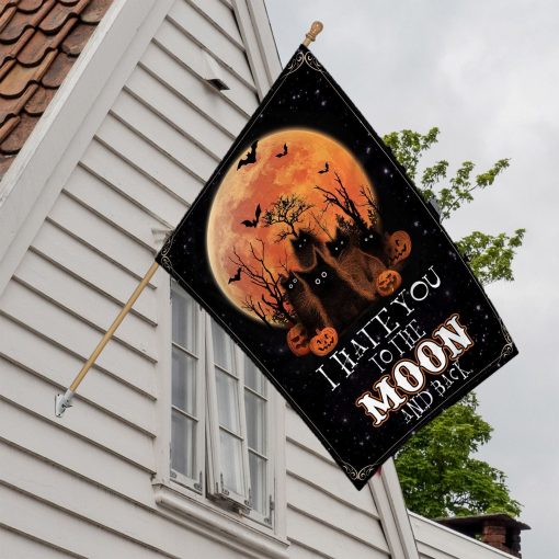 Gearhuman 3D I Hate You To The Moon And Back Flag - Image 3