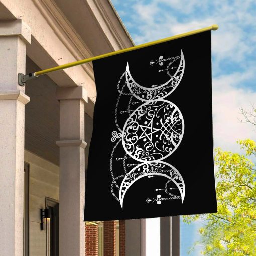 Gearhuman 3D Tripple Goddess Symbol Wicca Flag - Image 3