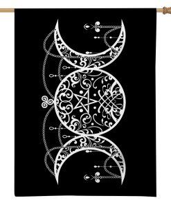 Gearhuman 3D Tripple Goddess Symbol Wicca Flag