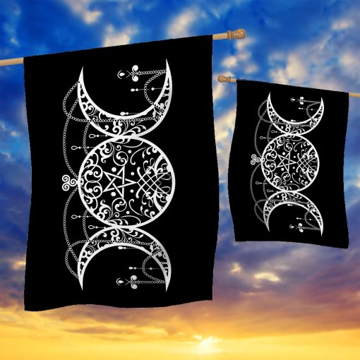 Gearhuman 3D Tripple Goddess Symbol Wicca Flag - Image 4