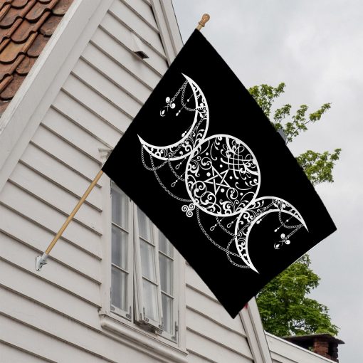 Gearhuman 3D Tripple Goddess Symbol Wicca Flag - Image 2