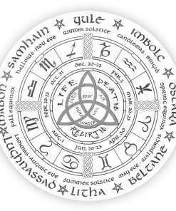 Gearhuman 3D Pagan Wheel Of The Year Round Rug