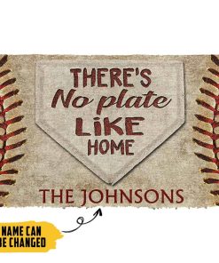 Gearhuman 3D There's No Plate Like Home Custom Name Doormat