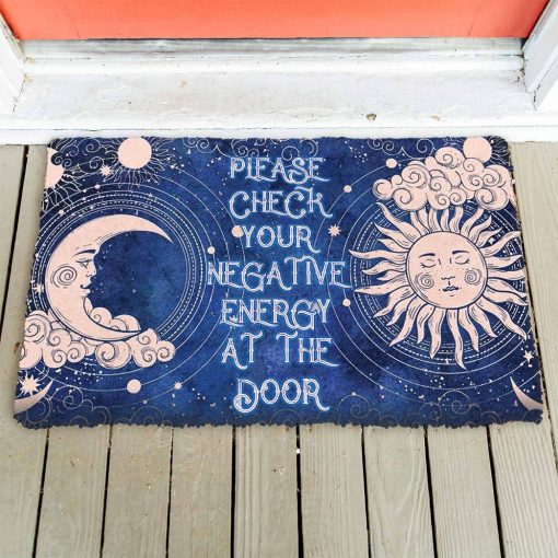 Gearhuman 3D Please Check Your Negative Energy At The Door Doormat - Image 4