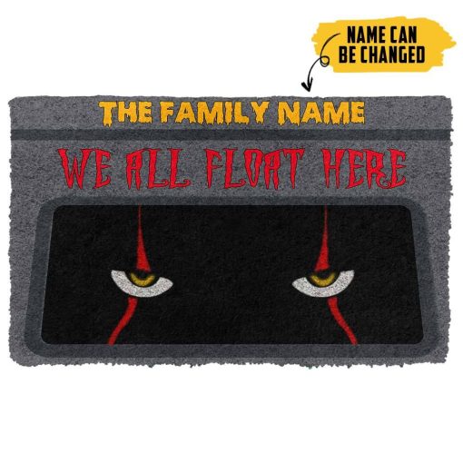 gearhuman 3D We All Float Here Halloween Custom Name Doormat 2 gearhuman 3D We All Float Here Halloween Custom Name Doormat