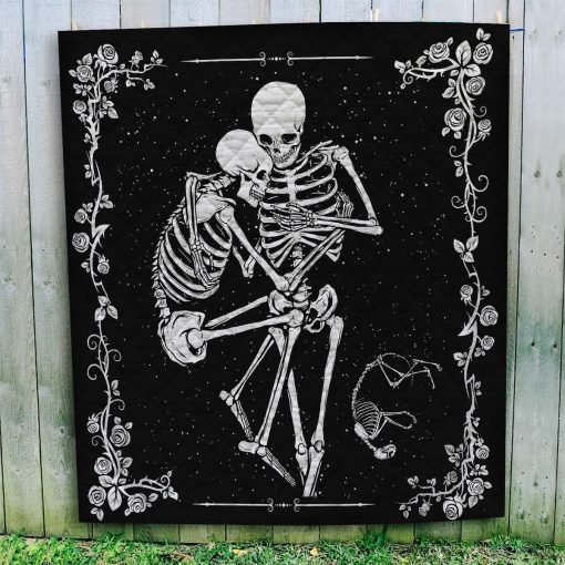Gearhuman 3D Skeleton Couple Quilt - Image 3