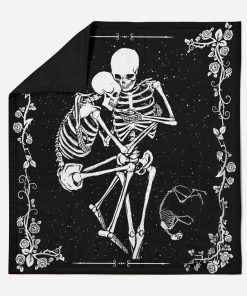 Gearhuman 3D Skeleton Couple Quilt