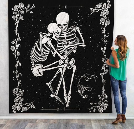 Gearhuman 3D Skeleton Couple Quilt - Image 4