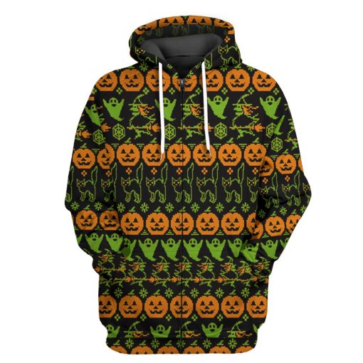 Gearhuman 3D Ugly Halloween Tshirt Hoodie Apparel - Image 4