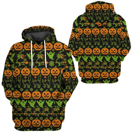 Gearhuman 3D Ugly Halloween Tshirt Hoodie Apparel - Image 5