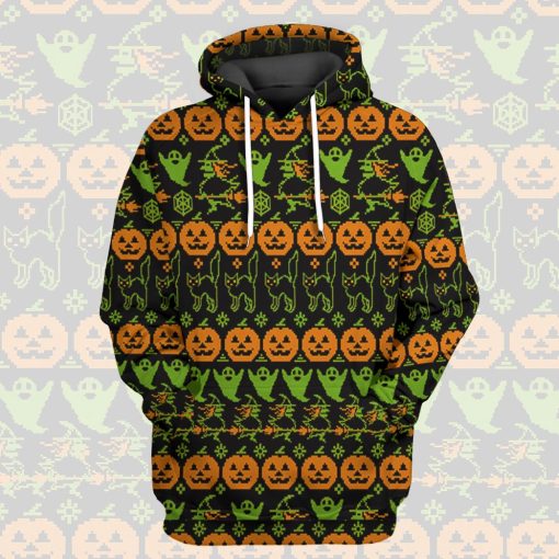 Gearhuman 3D Ugly Halloween Tshirt Hoodie Apparel - Image 9