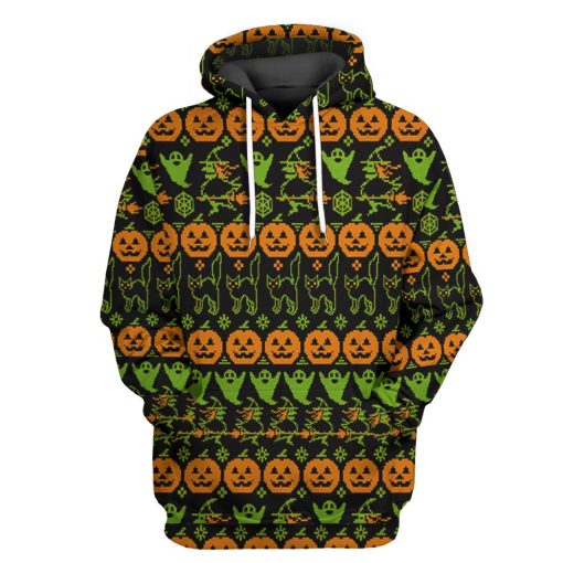 Gearhuman 3D Ugly Halloween Tshirt Hoodie Apparel
