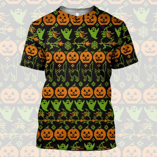 Gearhuman 3D Ugly Halloween Tshirt Hoodie Apparel - Image 11