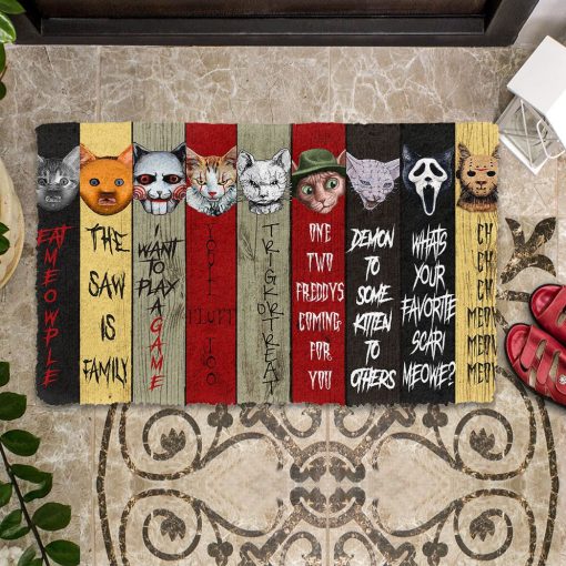 Gearhuman 3D Horror Cats Halloween Doormat 6 Gearhuman 3D Horror Cats Halloween Doormat - Image 5