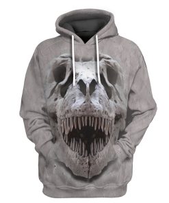 Gearhuman 3D T-rex Skull Tshirt Hoodie Apparel