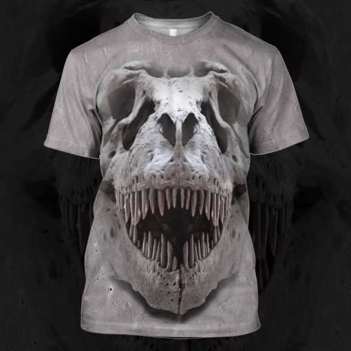 Gearhuman 3D T-rex Skull Tshirt Hoodie Apparel - Image 11